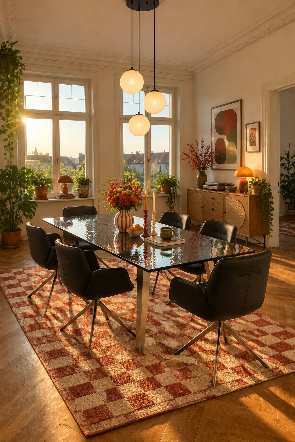 Esszimmer im Stil Farbenfroh Vintage