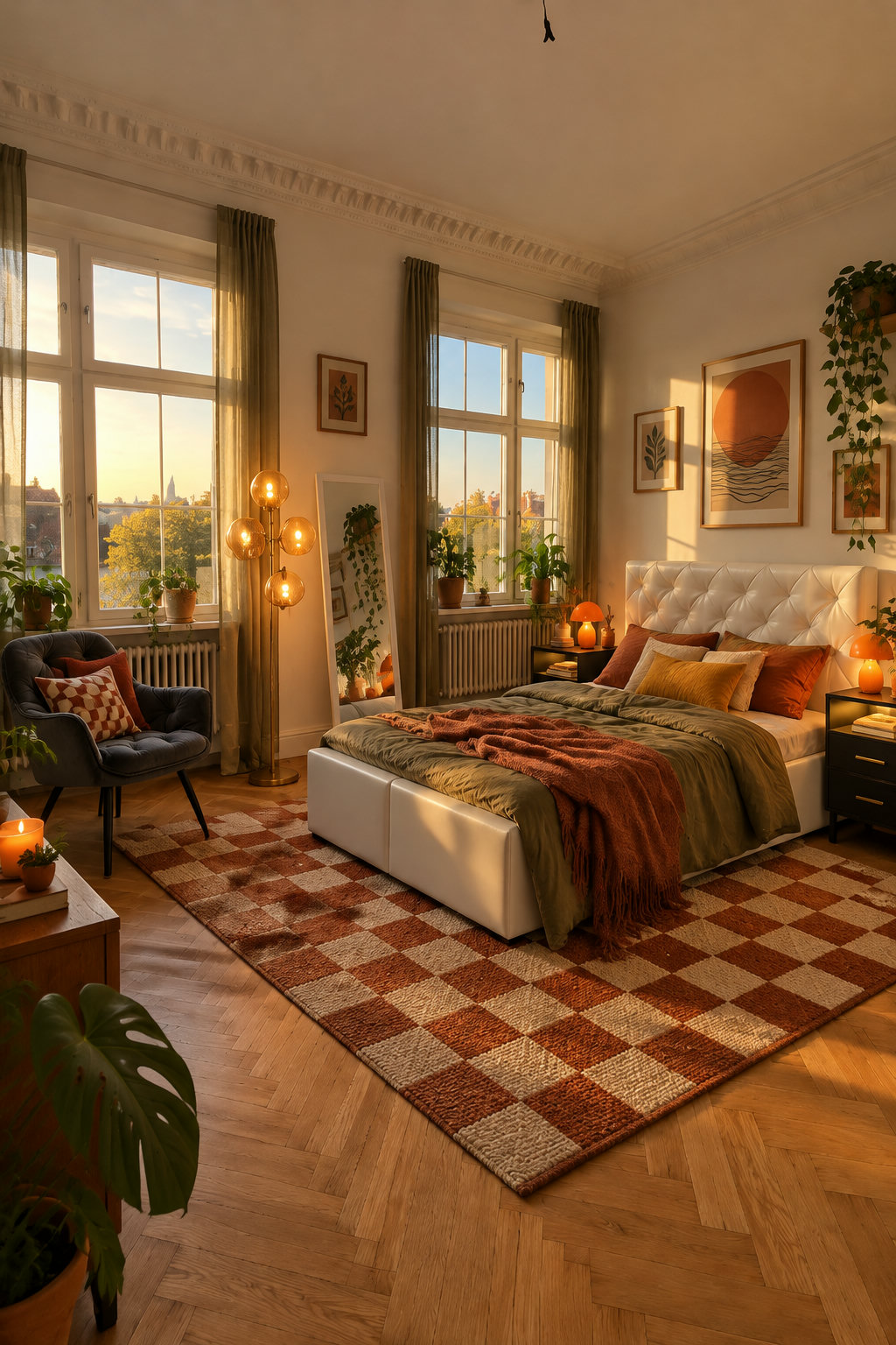 Schlafzimmer im Stil Farbenfroh Vintage